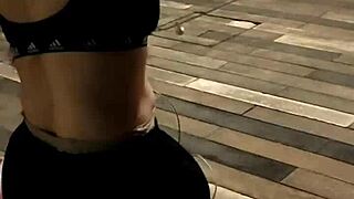 I convinced my gym friend estefani to come home, and she revealed as a hot slut