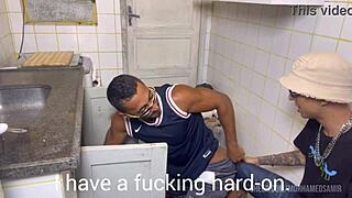 the hot plumber neighbor arrives and gets naughty with riding and blowjob