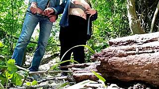 Sexy Fat Stranger Helps Me Cum Outdoors