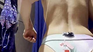 hidden camera catches teen in fitting room