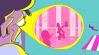 i powertrip in this cartoon with ripped clothes