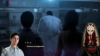 apocalust 9 gamer girl in see-through bra playing a porn game