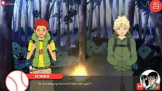 ichiru takes me in the forest and hot springs for gay sex.