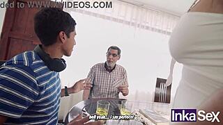 Hey, why does this milf obsess over banging young guys beside her husband?