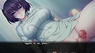 In the hospital, Nurse Tachibana gives a patient a steamy handjob and cumshot