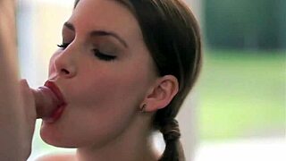 does this sweet teen babe blow cock well?