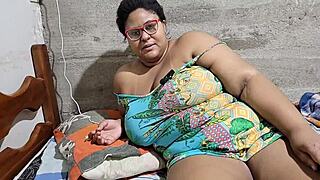 brazilian stepmom gets cum on face