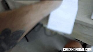 Stepdad punishes stepdaughter for speeding ticket in hardcore scene