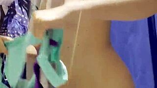 hidden camera catches teen in fitting room