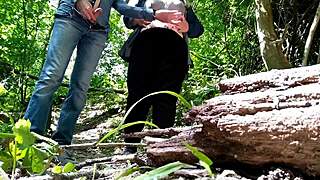 Sexy Fat Stranger Helps Me Cum Outdoors