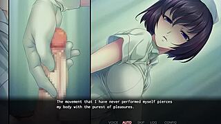In the hospital, Nurse Tachibana gives a patient a steamy handjob and cumshot