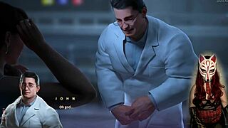 apocalust 9 gamer girl in see-through bra playing a porn game