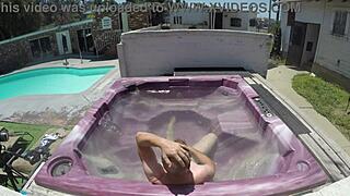 Dayanara Sizzles in Hot Tub POV Action