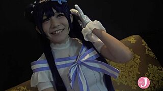 cum with me, japanese cosplayer creampied doggystyle!