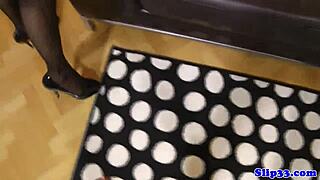 european amateur sucks old man's cock before banging