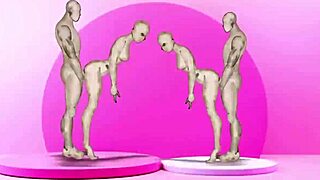 damn, banging hot twins in wild action