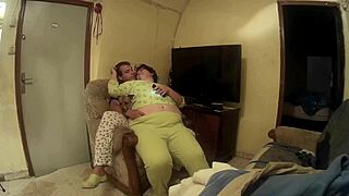 got this curvy gal on all fours while gaming on her back