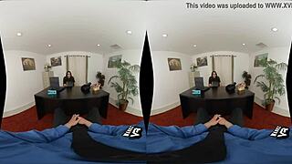 Brunette Pornstar in Office POV Blowjob and Sex. Is This the Big Meeting You've Been Waiting For?