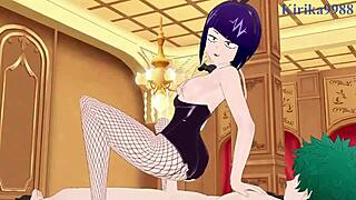 Mitsuki Bakugo And Kyoka Jiro And Izuku Midoriya Bunny Girl Intense Sex - My Hero Academia Hentai