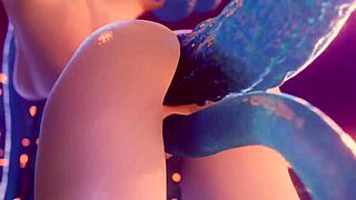 mona encounters slime in this anime hentai cartoon adventure.