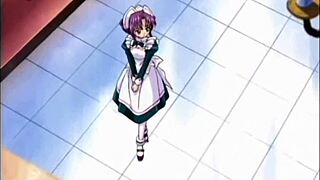 Sexy anime maid casually gets her pussy fucked in hardcore scene.