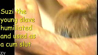 Suzi the young submissive enjoys being a cum slut in BDSM scene