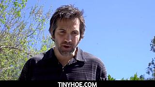 Young teen Maya Woulfe squirts for neighbor Donnie Rock