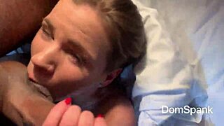 Cute European Girl Feels Intense Pleasure Deep Throating During Casting