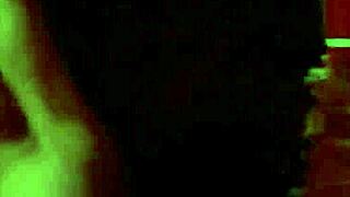 Blonde girlfriend performs sports and blowjob in the gym!