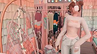 Futanari Stepsister Dominates with Rough Anal Facefuck