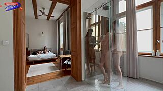 She Joined The Amateur Group Fuck In The Shower