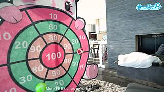 Two Sexy Brunettes Play With Toys And Masturbate Together!