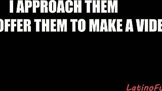 Straight guys test out gay sex for quick cash on the spot.