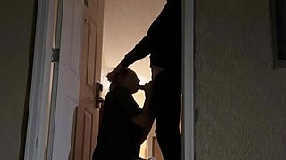 i'm tryin' to get caught suckin' that monster cock in the hotel doorway, big tits bouncin' everywhere