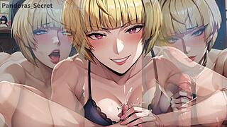 3D cartoon of stepmother's revenge with a big cock