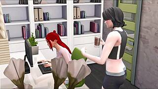 My goth girlfriend in Sims 4 futa adventure. What's her next wild move?