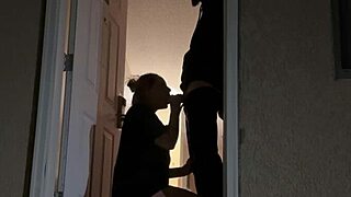 i'm tryin' to get caught suckin' that monster cock in the hotel doorway, big tits bouncin' everywhere