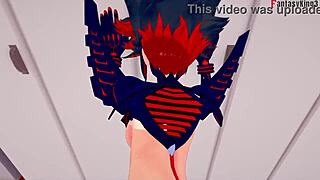 Ryuko Matoi feels intense passion in hard sex