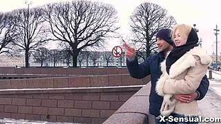 Skinny European Girl Gags On Blowjob, Licks Shaved Pussy, Gets Cumshot After Oral And Anal Sex.