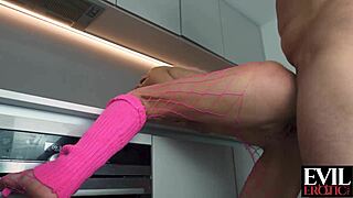 i watched that submissive teen with pink hair get her ass fucked rough