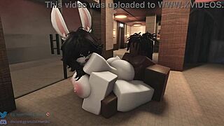 The bunny girl rides roughly in the anime game.