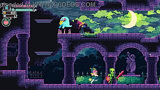 Hot Monster Girl Femdom Drains Balls in Pixel Game