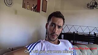 Straight guys test out gay sex for quick cash on the spot.