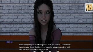 feeling excited playing basketball with shauna in the game