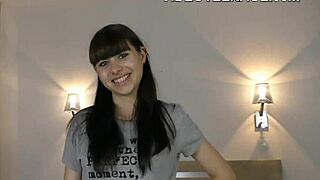 I interview 18-year-old teens for anal casting with toys