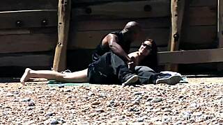 amateur teen on the beach