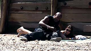 amateur teen on the beach