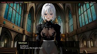 angel pussy in hentai game triggers quick cum