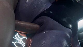 widowmaker's intense riding session in overwatch anime