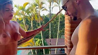 A married woman waits for her husband to go to work to meet the housekeeper